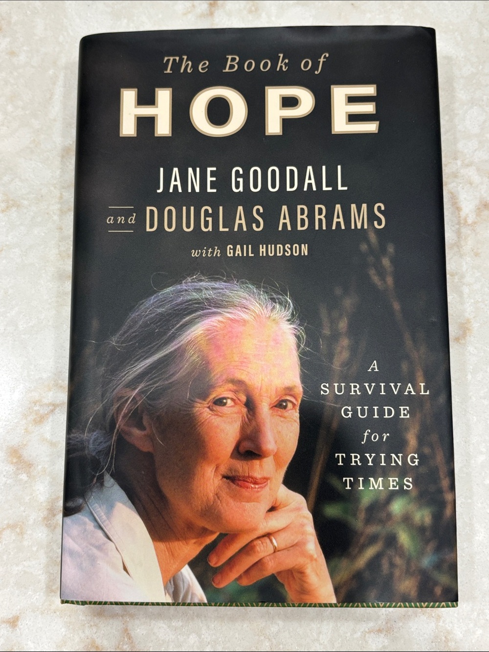 The Book of Hope by Jane Goodall and Douglas Abrams — Black Cover